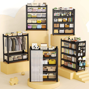 Estantería Metálica Blanca con Panel Perforado, Organizador de Exhibición para Armario, Rincón de Tienda, Dormitorio Abierto, Ropa del Hogar - Product Image 6