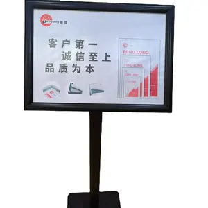 Poster Display Holder Steel A4 Floor Standing Restaurant Menu Board Stand Guide Sign Holders