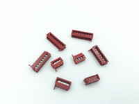 Connecteur micro IDC rouge 2,54 mm