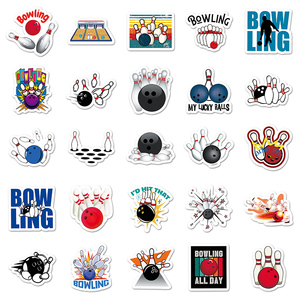 50 Uds. Paquetes de pegatinas de bolos de grafiti impermeables de vinilo deportivo de alta calidad para niños, portátil, monopatín, equipaje - Product Image 3