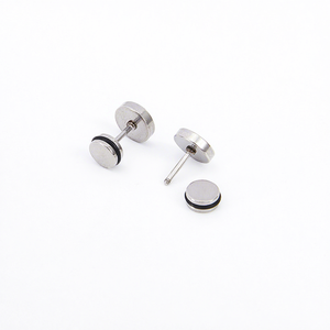 G-Dragon Style Round Titanium Steel Stud Earrings Direct Factory Sale Halt Res Ear Jewelry Boucles D'oreilles Cor En - Product Image 4