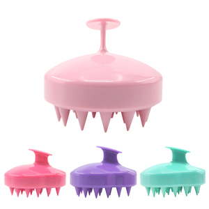 OEM Scalp Care Head Scrubber Handheld Soft Silicone Hair <b>Brush</b> Hair Scalp Massager Silicone Shampoo <b>Brush</b> - Product Image 3