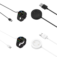 Câble de chargeur magnétique de 1M pour Xiaomi Watch S1 Adaptateur de chargeur de montre blanc/noir actif