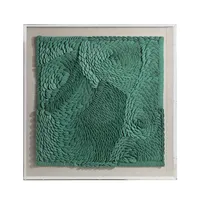 Современный зеленый керамический дизайн Merlin, 3D Настенный декор ручной работы, подвесная скульптура, акриловая рамка для отеля и дома, мусульманское настенное искусство