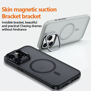 Funda de teléfono con anillo <span class=keywords><strong>seguro</strong></span> magnético translúcido mate Frost superventas TPU PC <span class=keywords><strong>iPhone</strong></span> 15 14 Pro Max con soporte Kickstand - Product Image 4