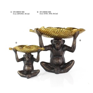 Nhựa Chất Lượng Cao 3D Antique Monkey Giữ Vàng Bàn Cà Phê Khay Bàn Trang Trí Cho Gia Đình - Product Image 6