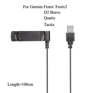 Garmin Fenix 2 D2 BravoQuatix Tactix充電器スポーツスマートウォッチUSBケーブル高速充電ドック用時計充電器