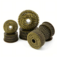 Clous en bobine de toiture de bonne qualité, électrogalvanisés, à tige lisse, 15 degrés, 1-1/2 pouce, pour la construction de palettes