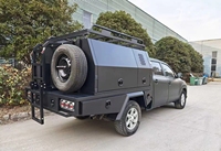 Caisse de chargement en aluminium sur mesure pour pick-up simple ou double cabine, avec toile de camping, revêtement thermolaqué, pour Hilux, camion robuste, auvent de pick-up, carrosserie de service