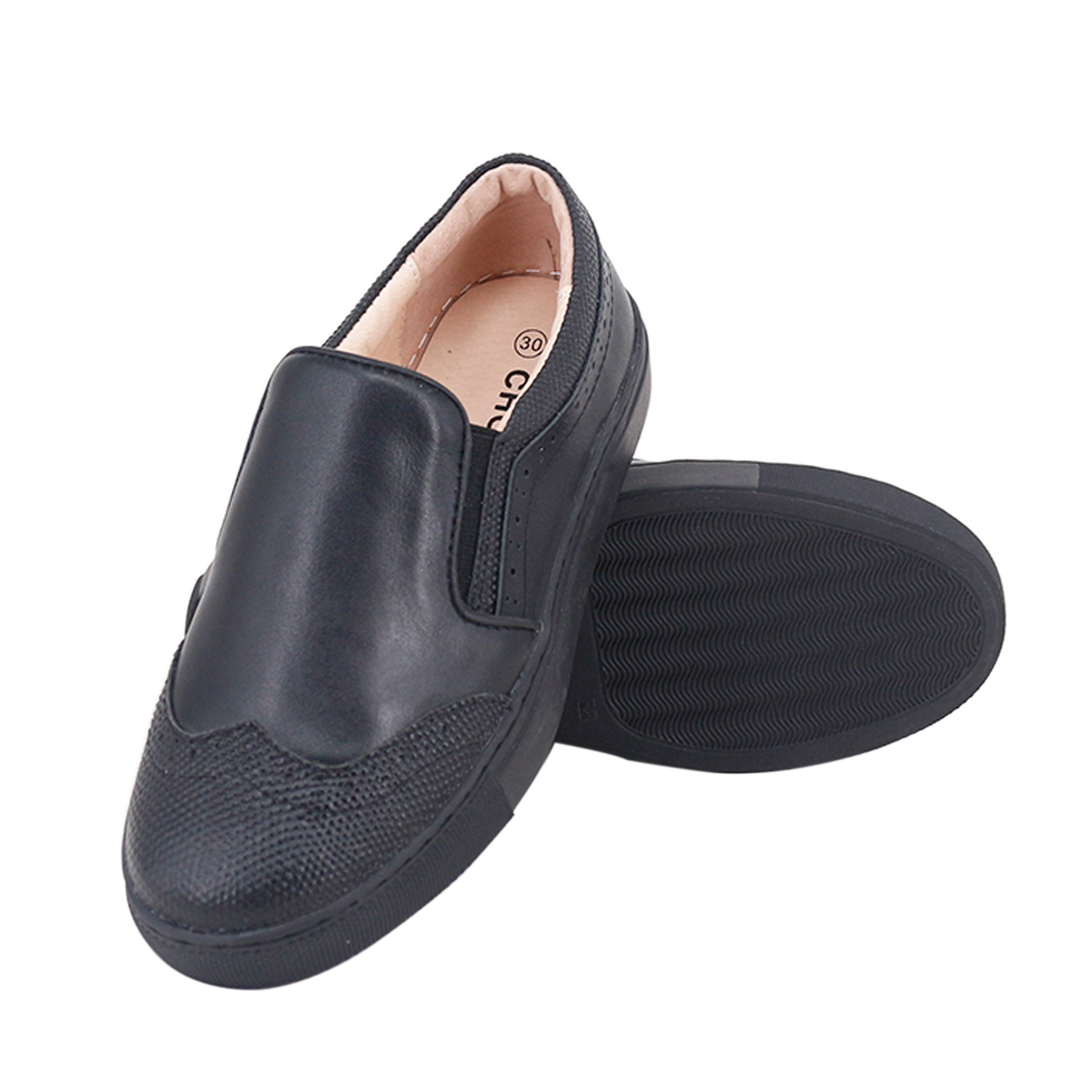 Manufacture professional custom oem wholesale handmade black genuine leather kids boy dress shoes for wedding