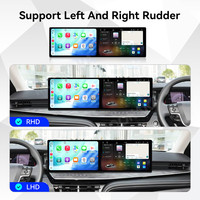 MOOKAKA 10.1+10.1 pouces Android 14 pour Toyota Camry 2024 Autoradio multimédia Stéréo Auto Carplay Unité principale Moniteur Vidéo