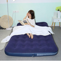 Lit à air gonflable pliable pour l'extérieur, confortable, vente simple, matelas, original