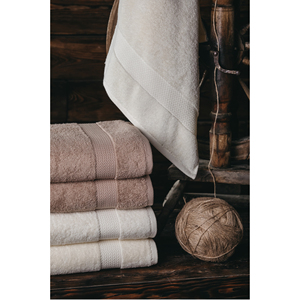 Vente en gros 100% coton biologique Dobby ensembles de serviettes de bain approvisionnement en vrac pour Spa et hôtels - Product Image 3
