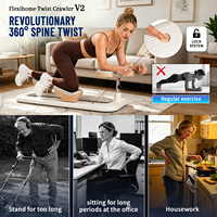 Flexihomefits ABS Appareil d'étirement dorsal et de fitness portable et léger pour entraînement à domicile et exercices de la taille