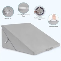 Coussin compensé pour dormir, ensemble de coussins compensés pliables réglables de 9 et 12 pouces, oreillers triangulaires orthopédiques en mousse à mémoire de forme