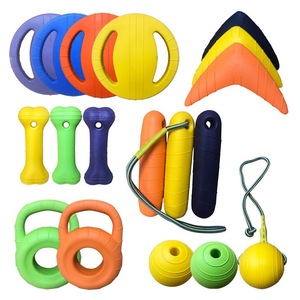 Jouets pour chiens en EVA légers et non toxiques, ensemble de jeux de rapport et de traction pour chiens, jouets à mâcher pour animaux de compagnie pour jouer dans la cour, la piscine, la plage, dans l'eau et sur terre - Product Image 2