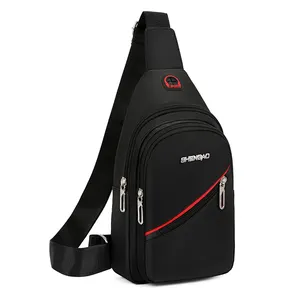 Grosir gaya baru tas selempang olahraga tas kurir luar ruangan portabel tas dada lari untuk pria gym perjalanan tas selempang dada