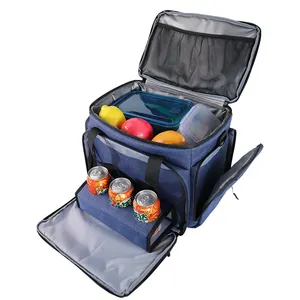 隔热防水便携式冷却器午餐盒袋汽车冷却器箱运动可折叠户外钓鱼野餐冷却器袋