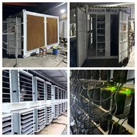 Conteneur de refroidissement par air ACT 40FT 2000kW 70PHs 336 emplacements S19 S21 pour déploiement rapide, rig de minage de cryptomonnaies SHA-256
