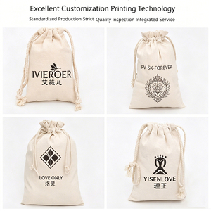 Eco Friendly Canvas Linen <b>Dust</b> Bag Custom Logo Printed Flap Pocket Design Factory Made Reusable <b>Cloth</b> Bag For Luggage Storage - Product Image 5