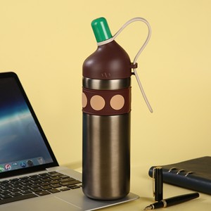Waist Mouthed Large Capacity Insulated <b>Cup</b> 316 Stainless Steel Student <b>Straw</b> <b>Cup</b> Outdoor Portable Handheld Car Water <b>Cup</b> - Product Image 3