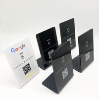 Support NFC personnalisé en acrylique PVC pour impression de codes QR, affichage de menus et avis Google – Présentoir NFC sur mesure