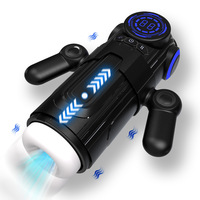 Godet Masturbateur Masculin Intelligent à Poussée Automatique, Texture Réaliste Moulée, Vibrations Puissantes, Rechargeable par USB, Écologique 100%