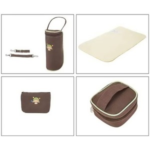 Muestra gratuita: Mochila pañalera para bebés (niños y niñas) con puerto de carga USB, estuche para chupete, parasol y barra de juguetes, color pálido. - Product Image 2