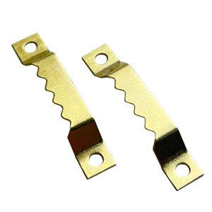 Colgador metálico dentado de una sola cara, color dorado, con capacidad de carga de 3-5 kg, gancho de hierro para colgar cuadros decorativos y pinturas al óleo. - Product Image 4