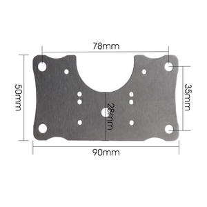 Patch de réparation de charnière de meuble en acier inoxydable pour armoires de chambre, d'hôpital et de cuisine - Durable, installation facile, antirouille, dissimulé - Product Image 4