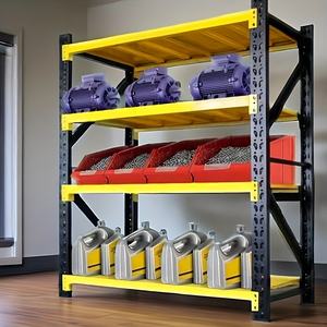 Étagères en fer robustes, étagère <span class=keywords><strong>de</strong></span> rangement personnalisable pour <span class=keywords><strong>garage</strong></span>, installation facile, multicolores, usage commercial et domestique - Product Image 2