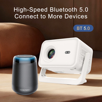 Vente flash - Projecteur intelligent 4K LCD officiel Google - Wifi - Mise au point automatique - Projecteur rotatif - Soirée cinéma - Cinéma maison