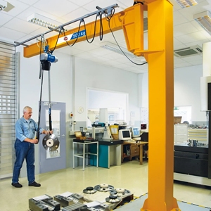 Mobile Jib Cranes Desain Portabel 1 Ton hingga 2 Ton Dengan Struktur Ringkas Ideal untuk Berbagai Lokasi Kerja - Product Image 2