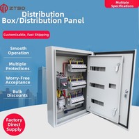 Boîte de distribution d'alimentation murale à montage en surface avec disjoncteur sur rail DIN 24 voies MCB RCD