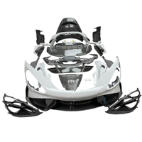 Nuevo Kit de Carrocería Estilo 765LT, en Fibra de Carbono Semiseca, Tejido Twill Brillante, Envasado al Vacío, Incluye Parachoques, Alerón, Capó y Escape
