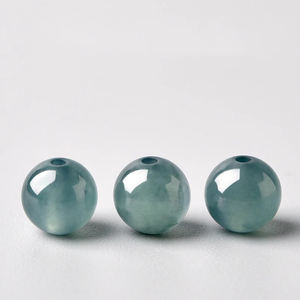 Natural Type a Untreated Blue Watery Guatemala Jadeite Rondelle <strong>Coin</strong> Spacer Beads,Icy Clear Blue Jade Loose Beads,DIY Jewelry - Product Image 1
