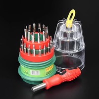 Kit de tournevis de précision 31-en-1 avec support de rangement, embouts CR-V pour la réparation de téléphones, ordinateurs portables et montres