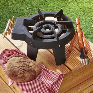 Réchaud à gaz en fonte robuste, brûleur unique GPL, cuisinière portable compacte, plaque de cuisson extérieure au propan haute performance - Product Image 5