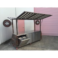 Chariot de poussée d'affichage de Gelato de crème glacée/présentoir crème glacée