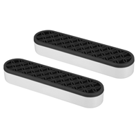 PATIKIL Élégant Porte-Pinceaux de Maquillage Peint à la Main Effet Diamant, Lot de 2, Boîte de Rangement Cosmétique Polyvalente en Plastique, Organisateur de Bureau, Art