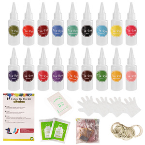 Kit de teñido ecológico para principiantes, set de teñido de ropa DIY con tintes lavables para tela y accesorios - Product Image 1