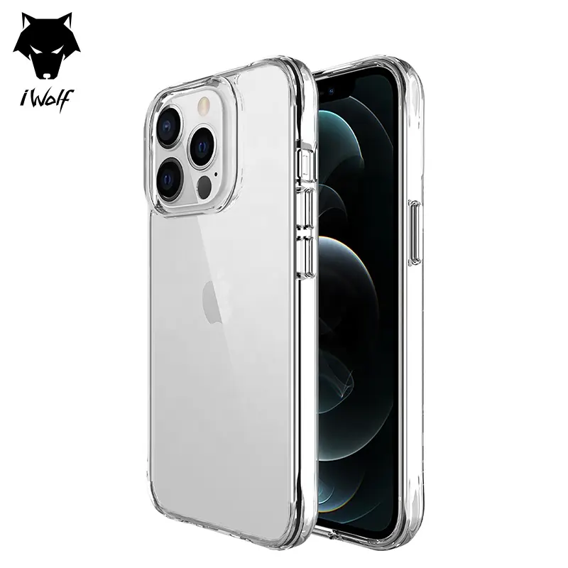 2023 New Arrivals Transparent Clear Anti Shock TPU+PC 1.5MM Cell Phone Case Back Cover For iphone 11 12 13 14 pro max case cover