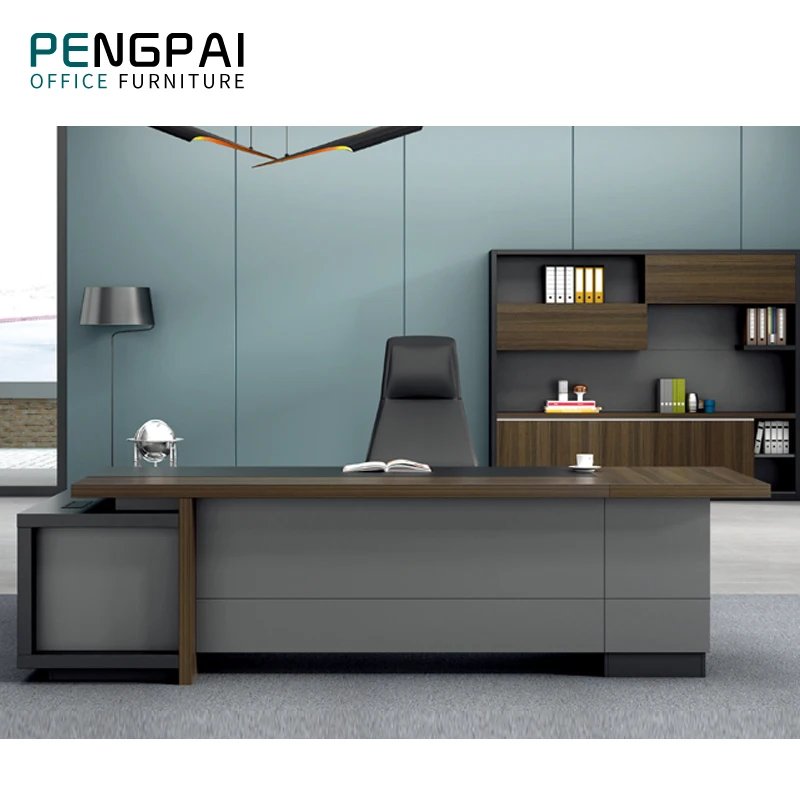 Pengpai офисная мебель из меламинового материала, Рабочий стол для офиса из дерева