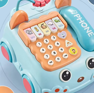 Đa chức năng giáo dục giáo dục sớm Đồ chơi âm nhạc trẻ sơ sinh mô phỏng điện thoại kể chuyện Đồ chơi kéo dây điện thoại - Product Image 3