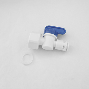 Válvula de bola para purificador de agua, 4 pulgadas con rosca interna a conexión rápida de 2 o 3 puntos para máquina de ósmosis inversa, material POM - Product Image 2