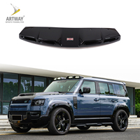 Lampe de spoiler de toit avant automatique LED lumière de dôme de voiture pour 2020 + Land Rover nouveau Defender 110/90 noir brillant accessoires extérieurs de voiture