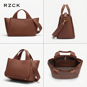 RZCK 2025 bolso <span class=keywords><strong>de</strong></span> hombro <span class=keywords><strong>de</strong></span> gran capacidad para mujer marrón <span class=keywords><strong>de</strong></span> lujo hecho <span class=keywords><strong>de</strong></span> cuero genuino italiano 16'in Laptop Carry Bags personalizado - Product Image 6