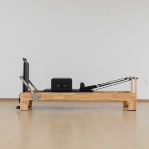 Lettino <span class=keywords><strong>Reformer</strong></span> <span class=keywords><strong>Pilates</strong></span> Professionale in Legno di Quercia, Regolabile, Portatile e Durevole, Ideale per Palestre e Studi - Product Image 6
