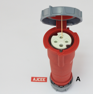 AJCEE NEW TYPE 32A 3 phase + nip67産業用オスメスプラグソケット防水コネクタCE付き - Product Image 3