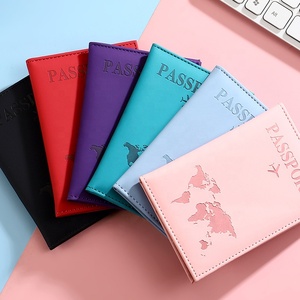 Porta Pasaportes de Cuero PU de Color Sólido a Precio de Fábrica para Viajes, con Logotipo Personalizado, Nuevo Estilo, Delgado y Portátil - Product Image 2